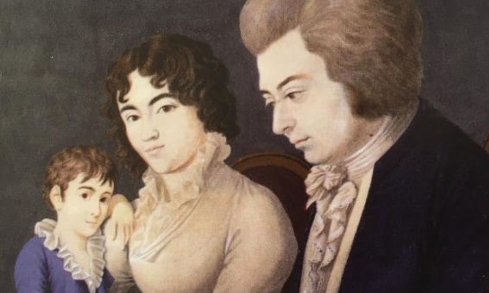 Constance Mozart med familj